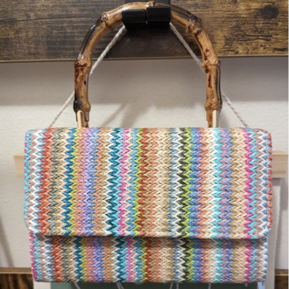 Boho Print Multi-color clutch | NWT